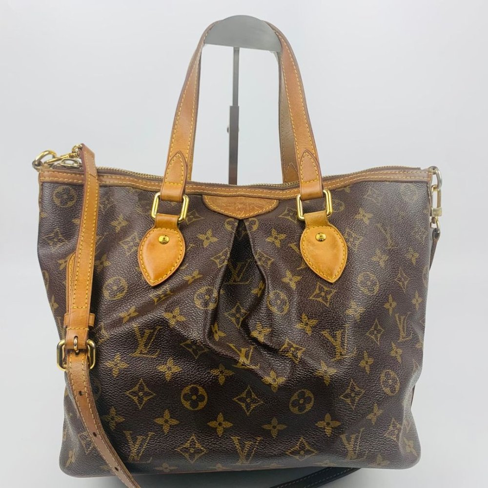 authentic Louis Vuitton Palermo PM Monogram Satchel - Picture 2 of 16